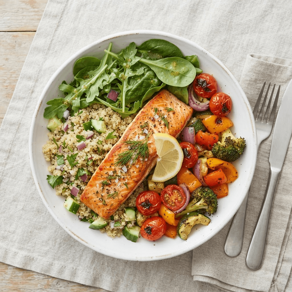 Salmon Quinoa Plate