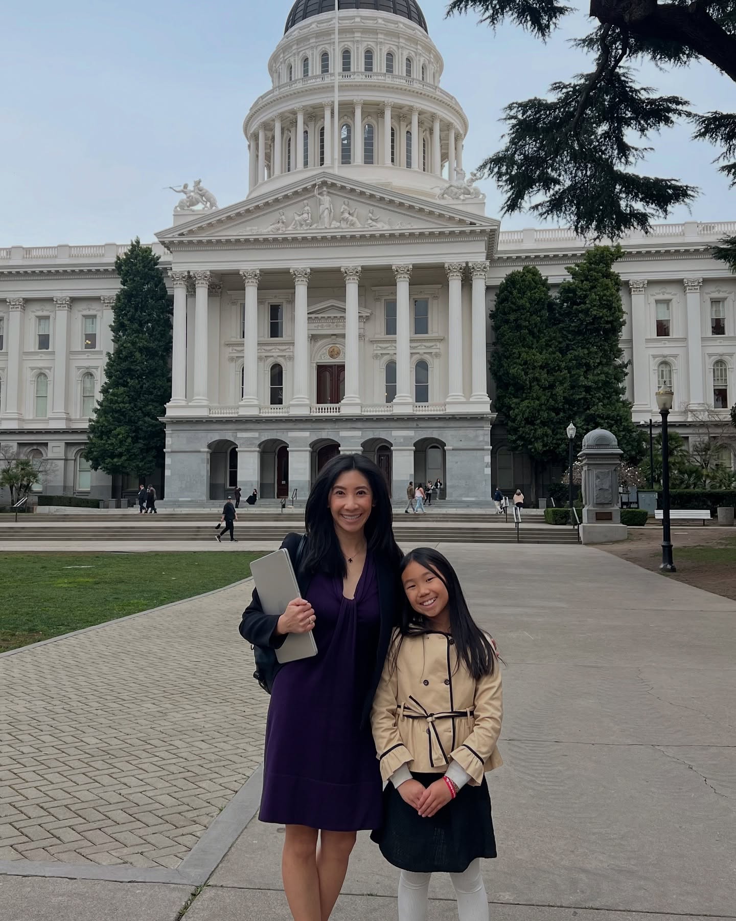 Child speaking at a podium regarding SB 68 bill