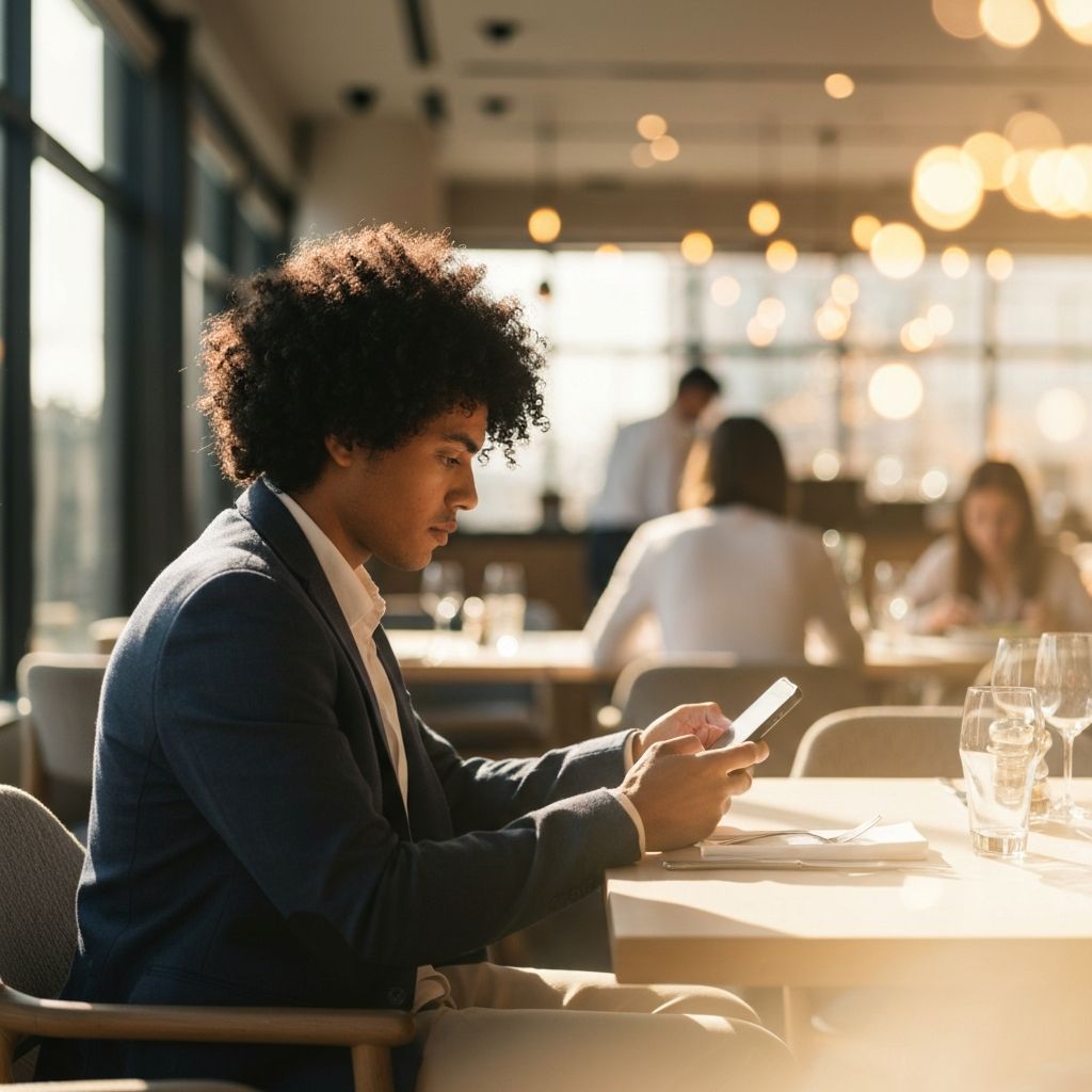 AI-powered menu recommendations on a digital display